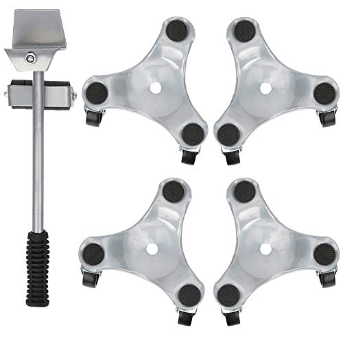 400KG Heavy Duty Furniture Lifter and Mover Set - 360° Rotating Wheels for Easy Home & Office Relocation - Perfect for Sofas, Beds, Appliances & Warehouse Moving