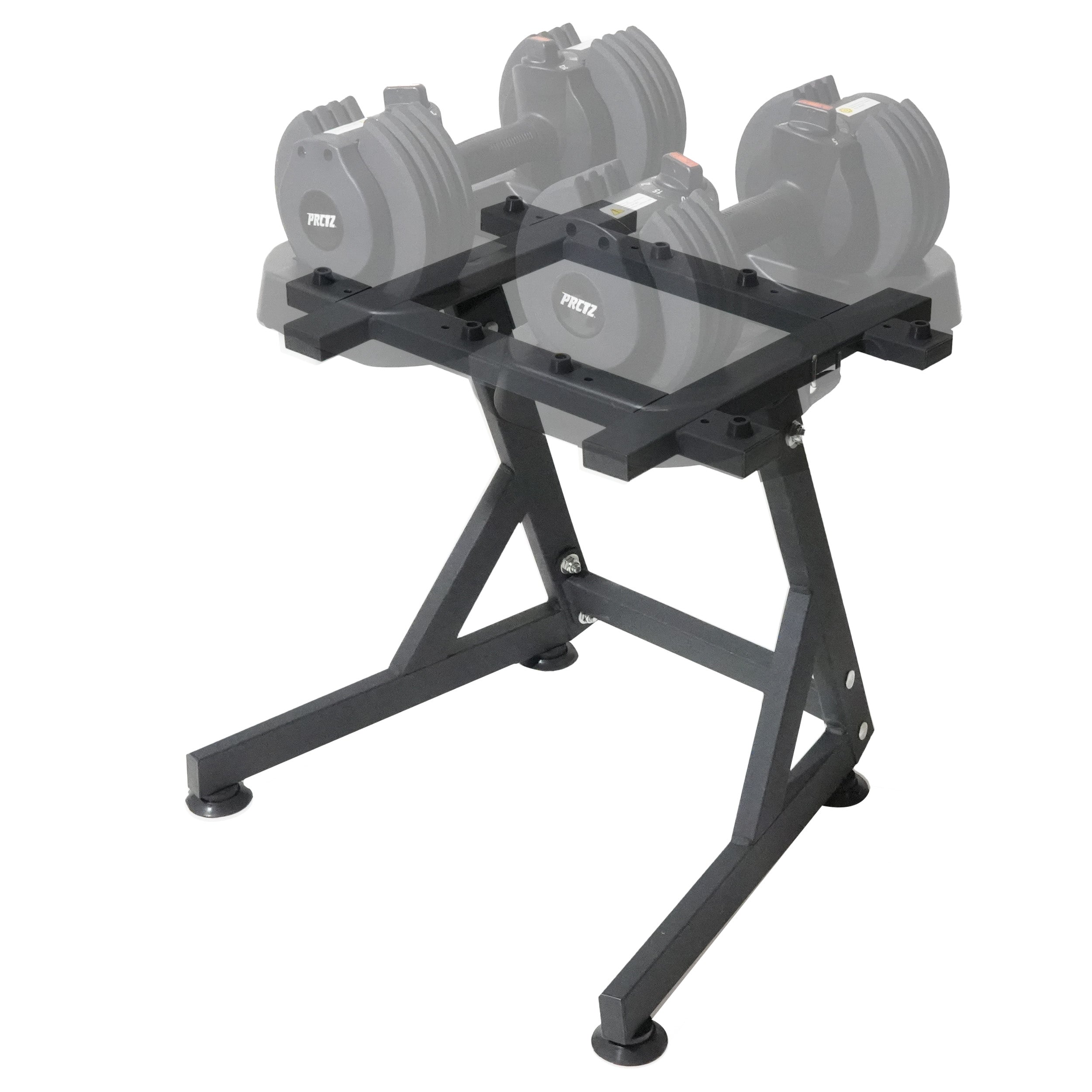 PRCTZ Adjustable Dumbbell Stand - Heavy Duty Dumbbell Rack for Home Gym, Weight Bench Accessories - Perfect for Garage Workouts & Strength Training