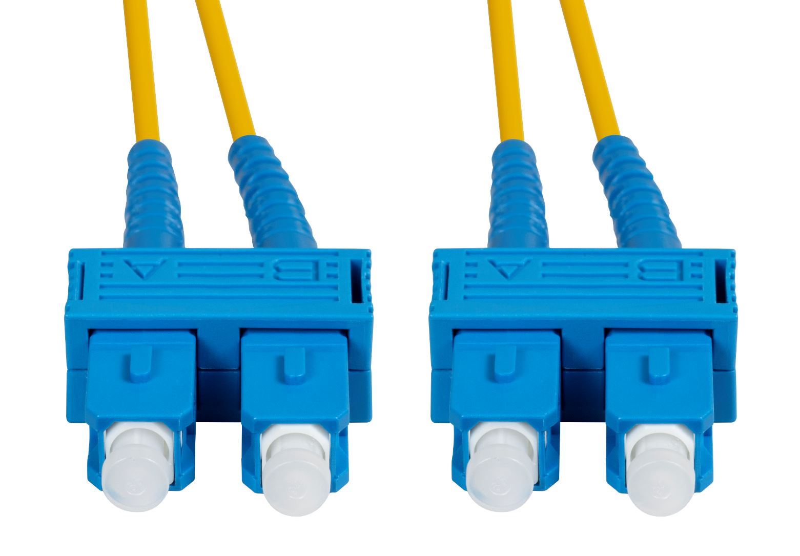 0.5M 9u SC/SC Duplex Single Mode G657A1 Bend Insensitive Fiber Optic Patch Cable - Yellow | High-Speed Data Transmission for Home/Office Networking, CCTV, and Telecom Applications