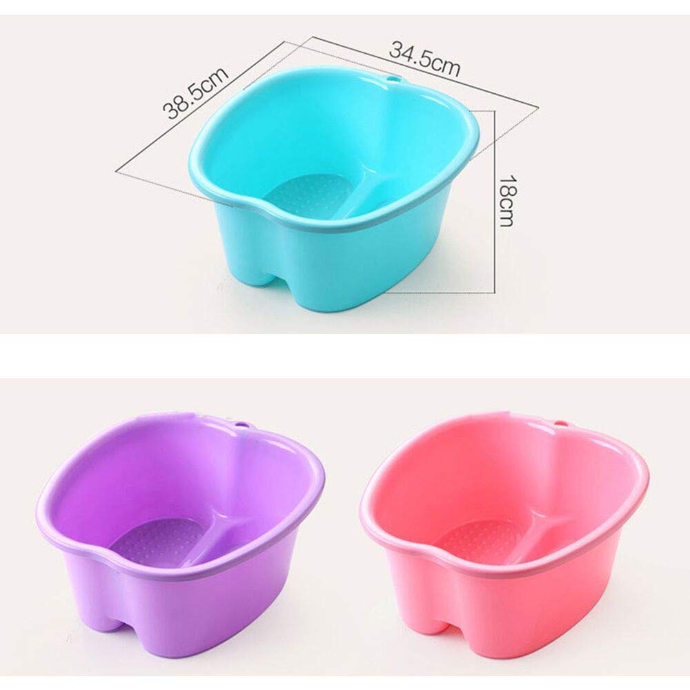 Relaxing Foot Spa Bath Bowl - Plastic Foot Soak Tub for Pedicure & Foot Care (Blue) - Perfect for Home Spa, Relaxation & Foot Therapy After Workout