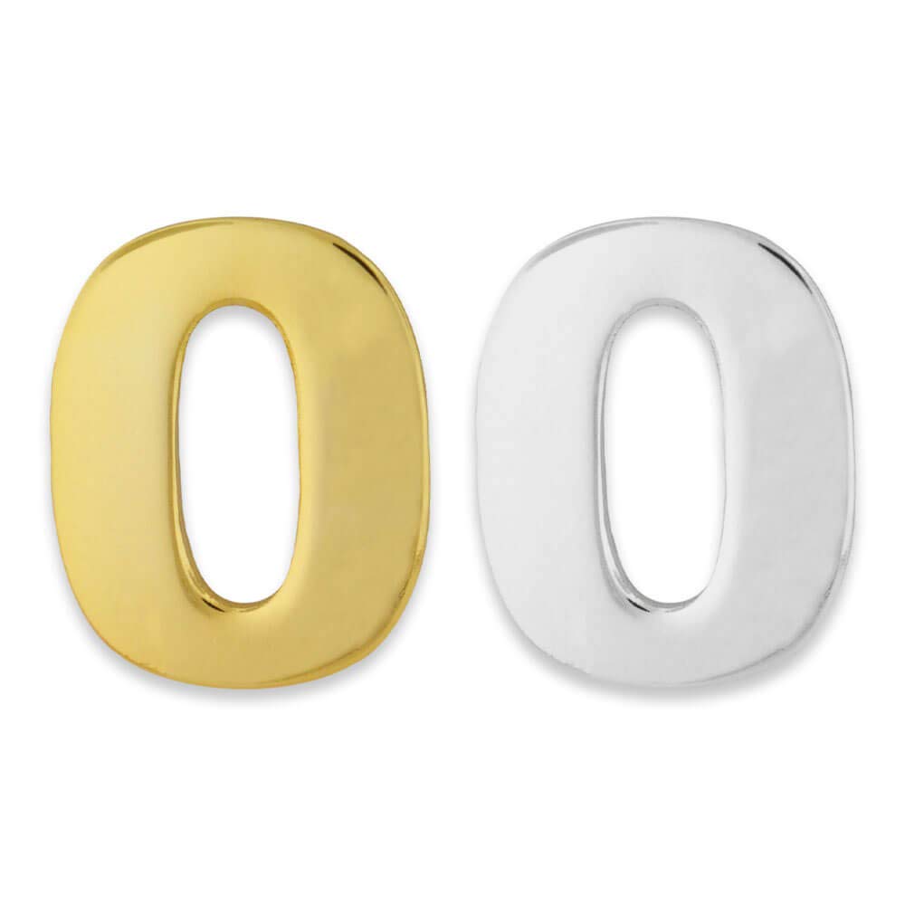 PinMart Number Zero 0 Lapel Pin - Elegant Anniversary & Birthday Jewelry Gift for Men & Women - Perfect for Celebrations, Parties, and Special Occasions