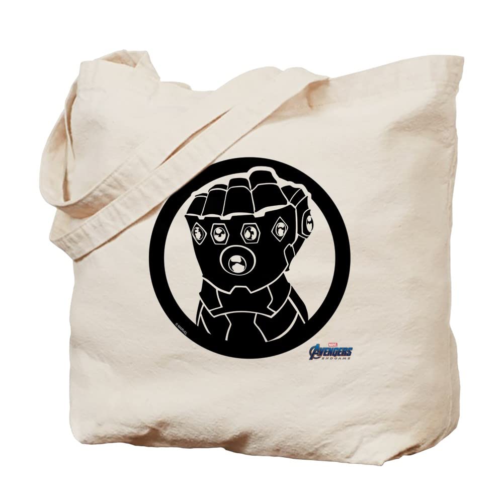Infinity Gauntlet Tote Bag - Natural Canvas Reusable Shopping Bag for Marvel Fans | Perfect for Groceries, Beach Trips & Comic Conventions