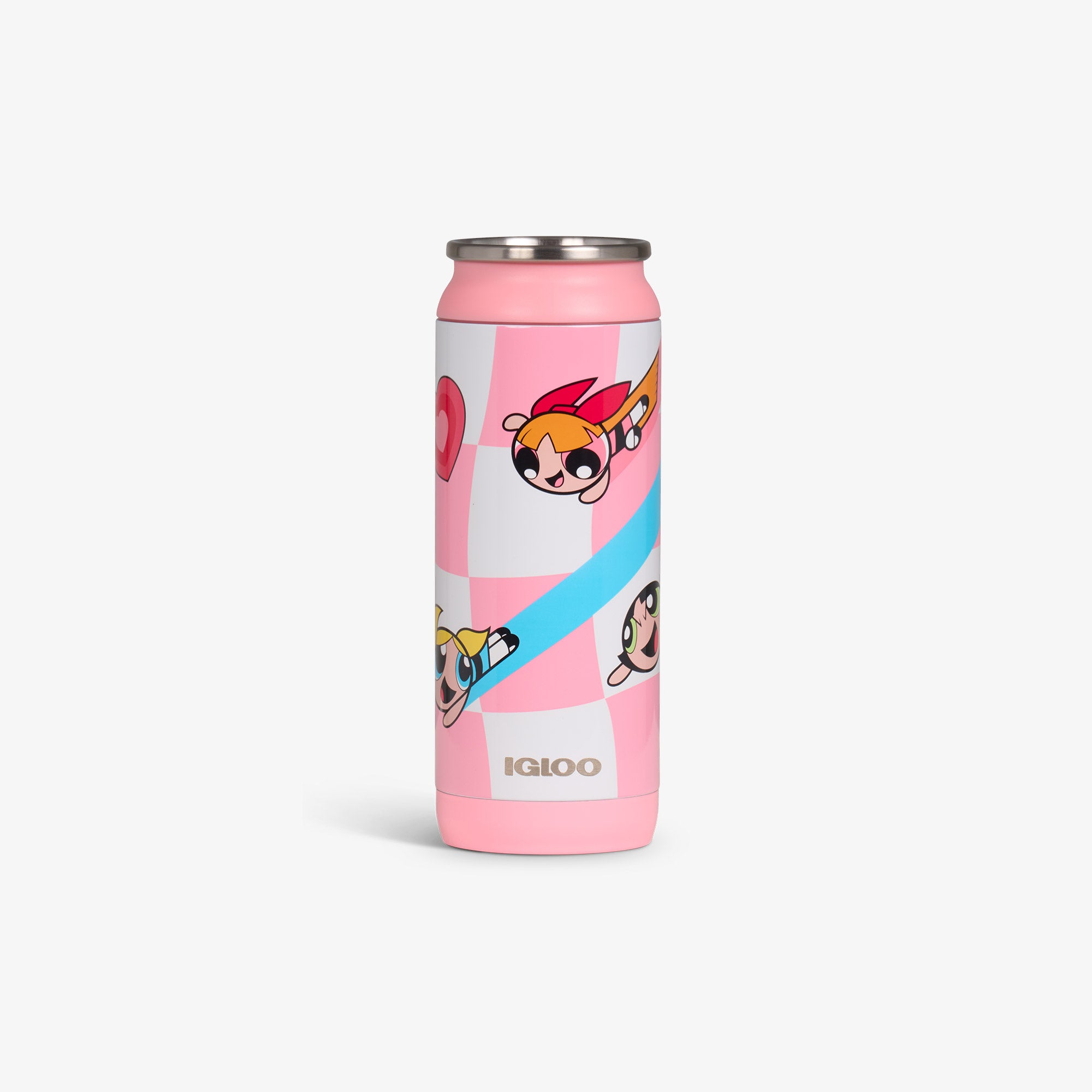 The Powerpuff Girls 16 Oz Stainless Steel Water Bottle - Cute Cartoon Character Tumbler for Kids & Adults - Perfect for School, Gym, and Outdoor Activities