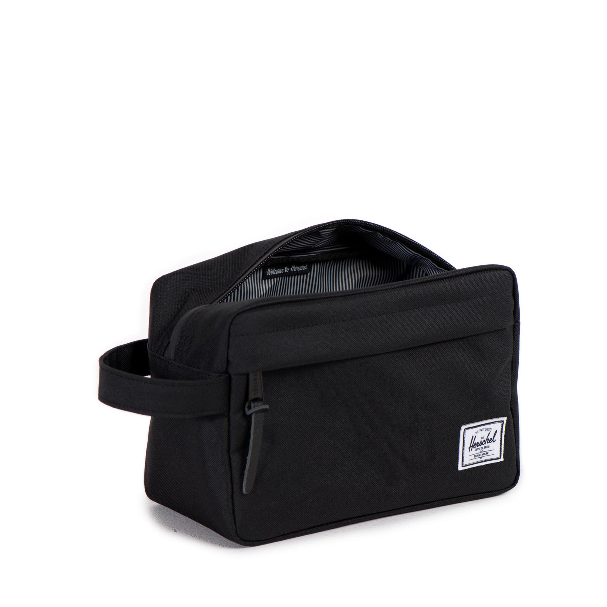 Herschel Chapter Travel Kit - Black | Compact Toiletry Bag for Men & Women | Perfect for Travel, Gym, Camping & Daily Use
