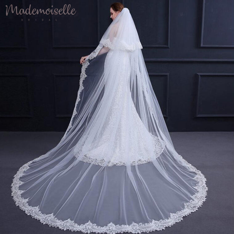 Delphia Veil - Elegant Bridal Veil for Weddings & Special Occasions | Perfect for Brides, Prom & Formal Events