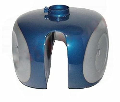BSA Goldstar Catalina Trials Scrambler Motorcycle Blue Chrome Petrol Fuel Tank with Cap - Vintage Bike Restoration & Custom Builds