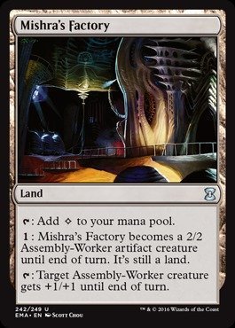 Magic The Gathering - Mishra's Factory (242/249) - Eternal Masters MTG Card - Rare Collectible Trading Card Game - Perfect for Deck Building & Tournaments