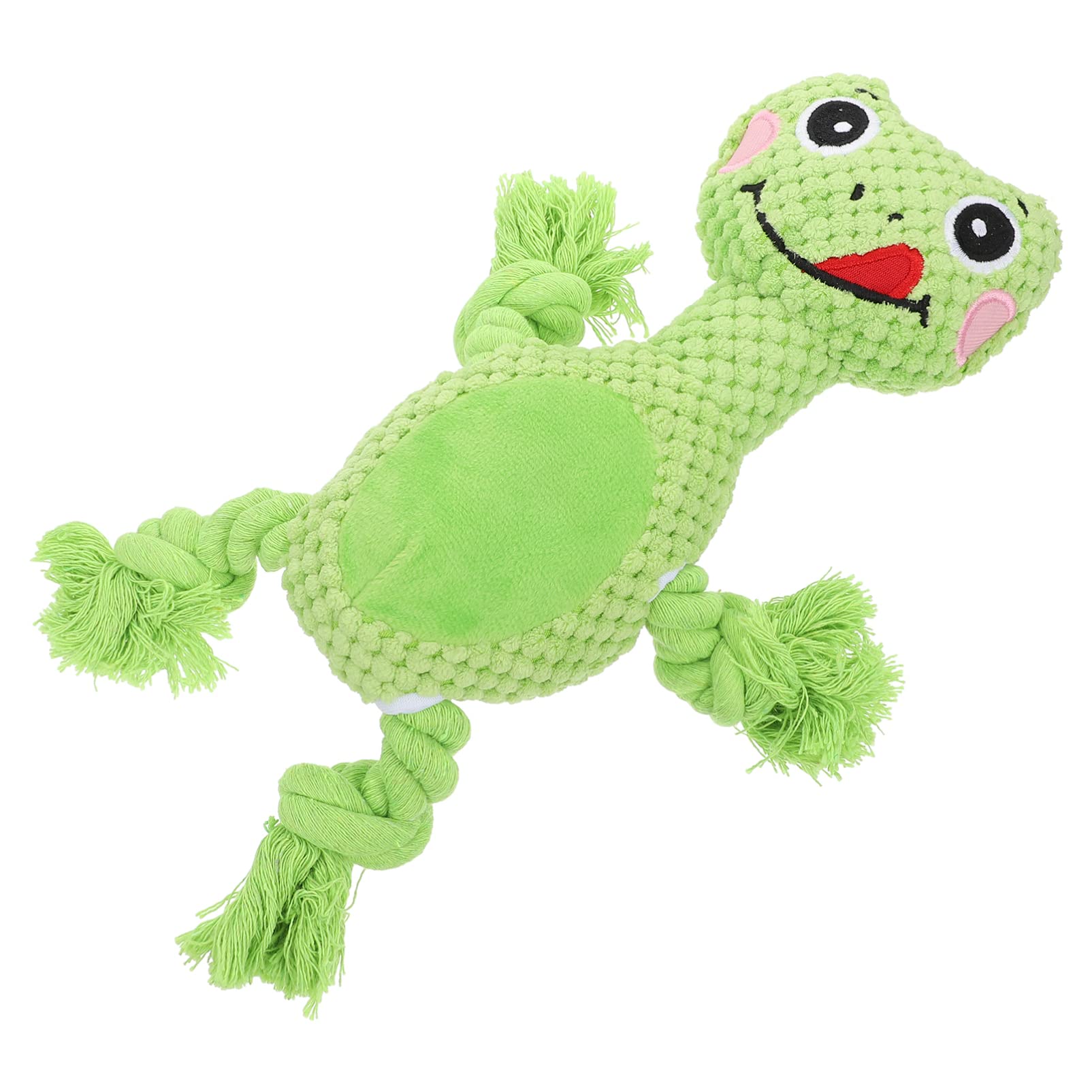 **2 Pack Frog Plush Squeaky Dog Chew Toys - Bite Resistant Natural Puppy Chew Interactive Toy for Aggressive Chewers, Teeth Cleaning & Training - Perfect Gift for Puppies & Dogs (Great for Playtime & Stress Relief)**