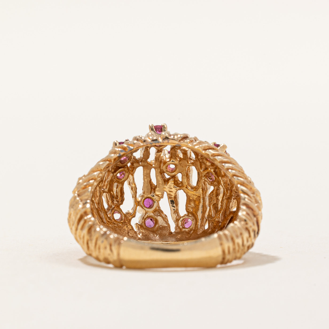 Elegant Ruby Cocktail Ring - 0.30 Carat Total Weight (CTW) - Size 6 - Perfect for Evening Parties, Weddings & Special Occasions