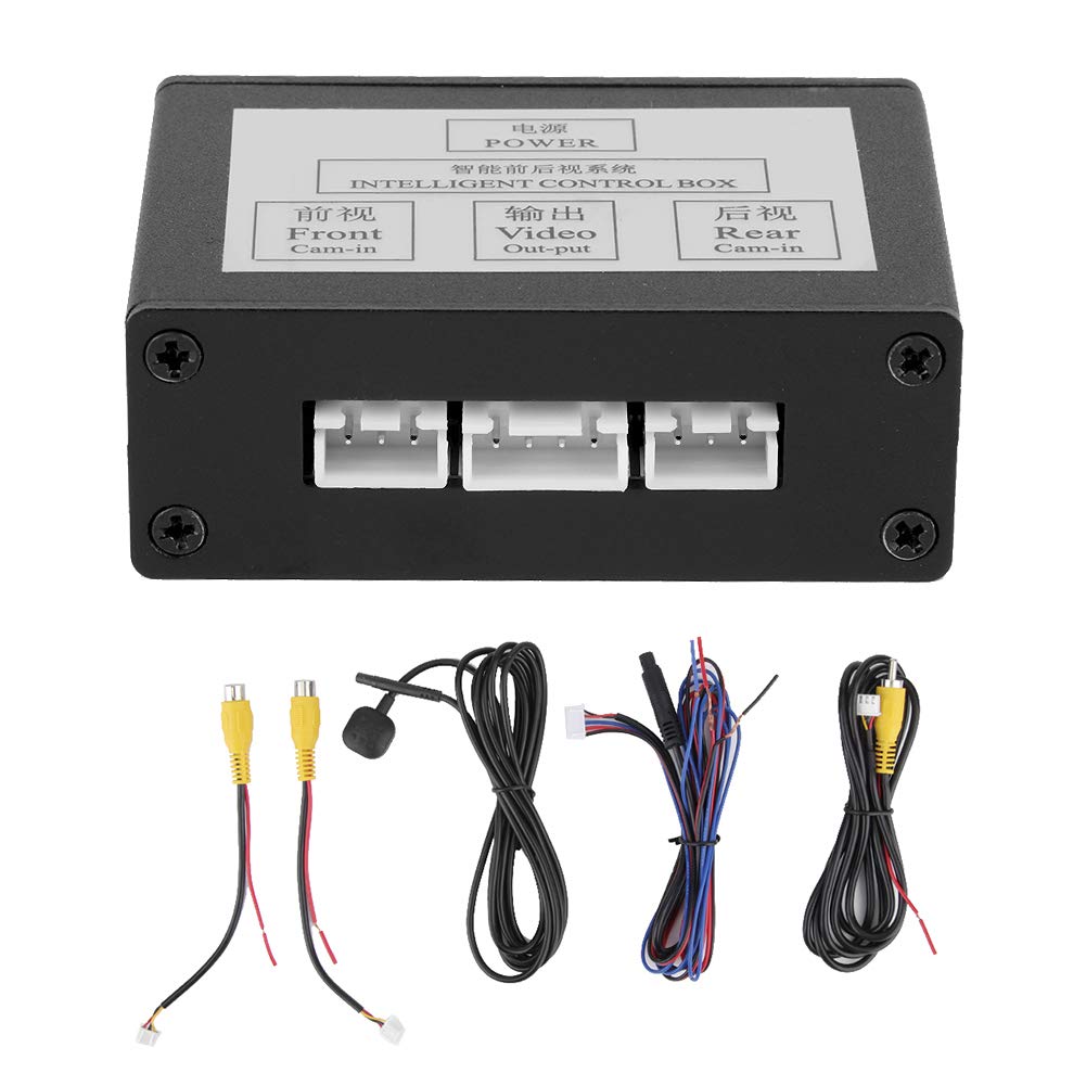 Smart Car Parking Camera Converter - Front & Rear View Video Switch Channel Control Box Adapter with Auto Switching for Backup & Parking Assistance | Perfect for DIY Car Reverse Camera Installation & Parking Safety