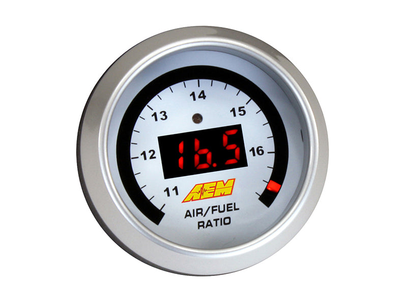 AEM Digital Wideband UEGO Air Fuel Ratio Gauge - High Performance O2 Sensor for Cars, Trucks & Racing - Real-Time AFR Monitoring for Tuning & Diagnostics