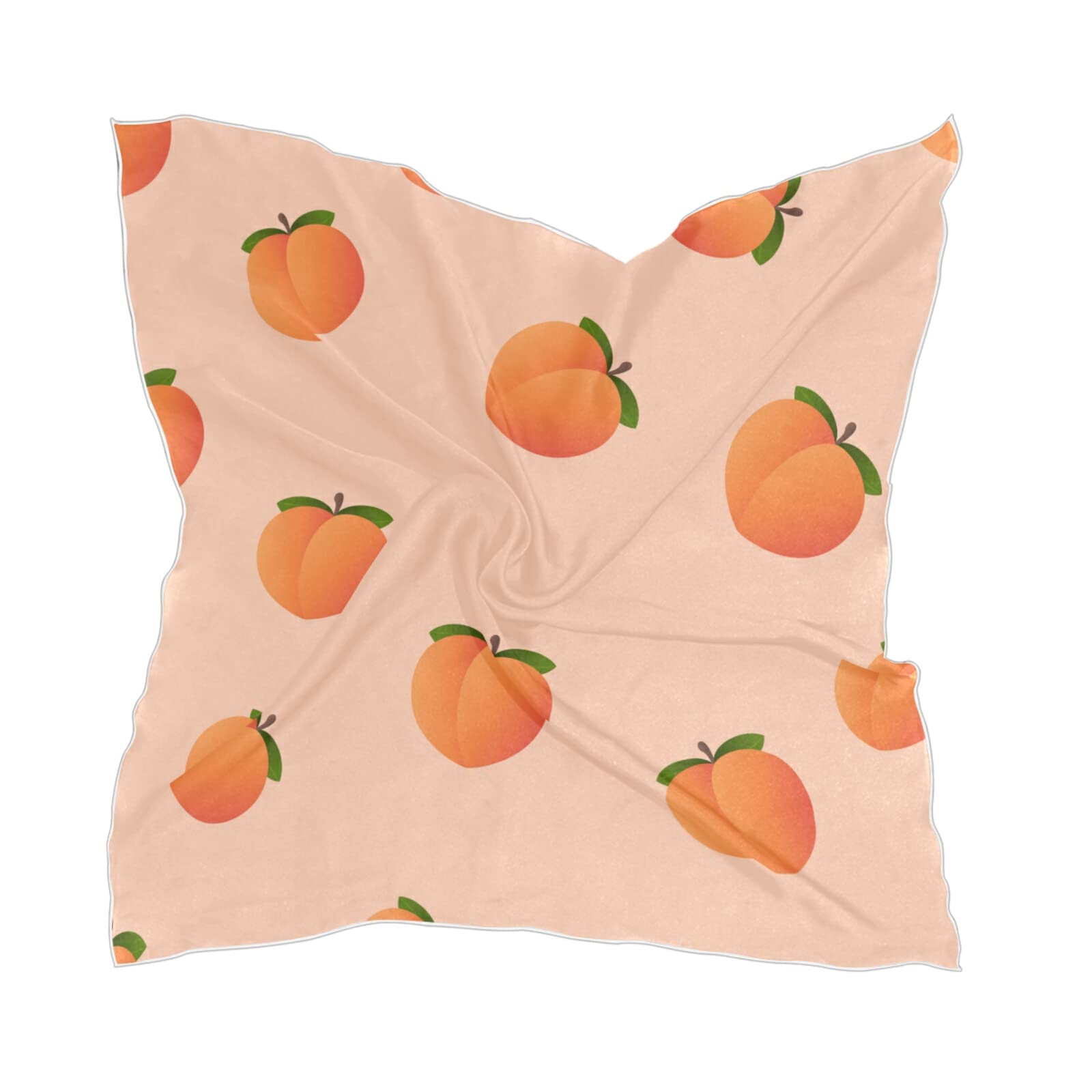 Elegant Women's Square Silk Scarf - Soft Chiffon Wrap, Neckerchief, Headscarf & Shawl Stole - Perfect for Office, Travel & Special Occasions
