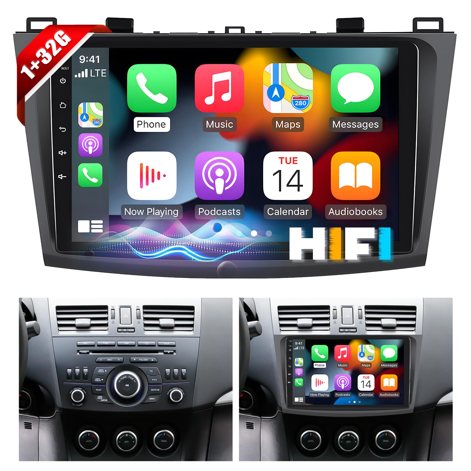 Android 13 Car Stereo for Mazda 3 2009-2013 | 9