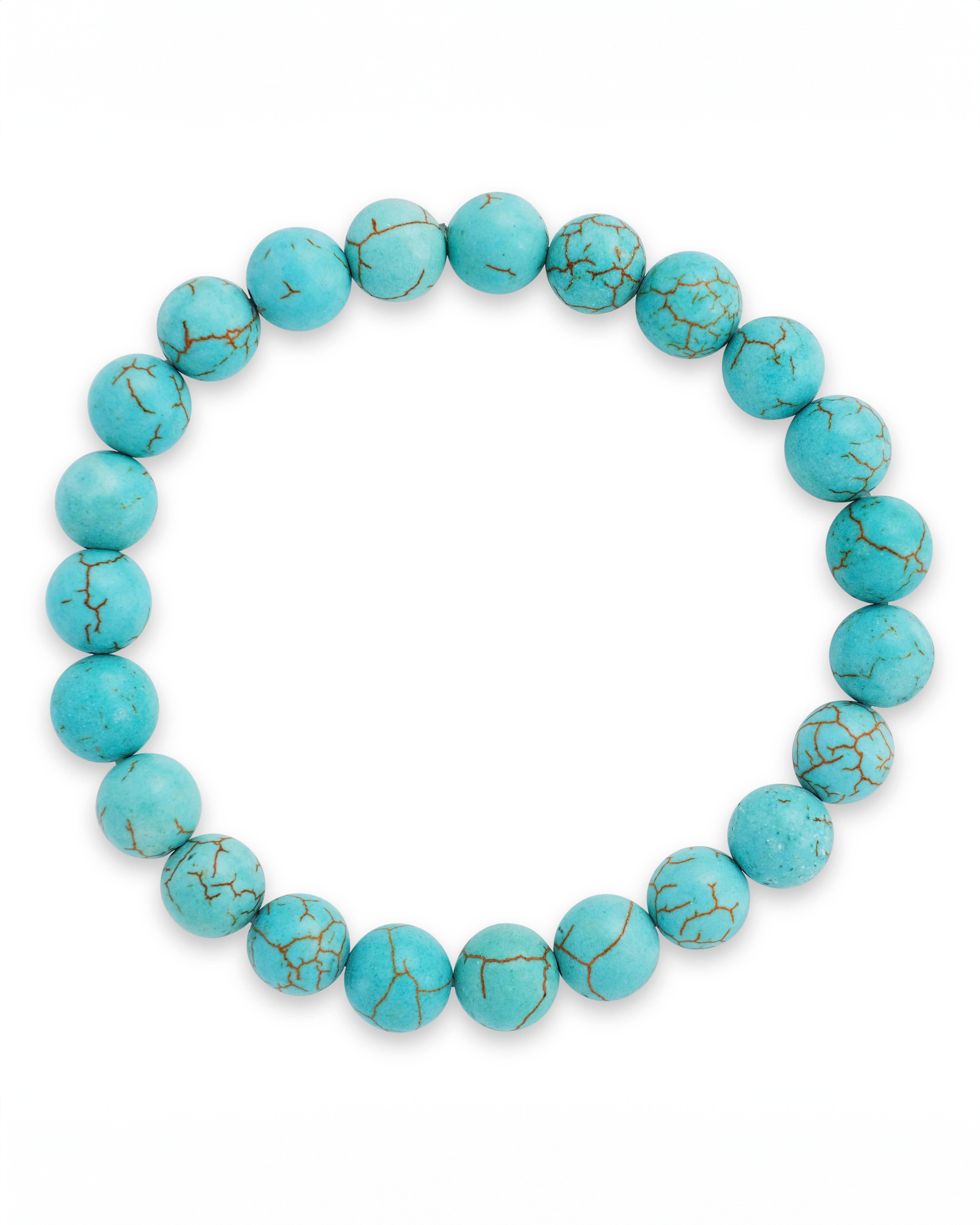 Light Turquoise Beaded Stretch Bracelet for Women - Adjustable Bohemian Style Handmade Jewelry - Perfect for Casual Wear, Beach Vacation & Gift Giving
