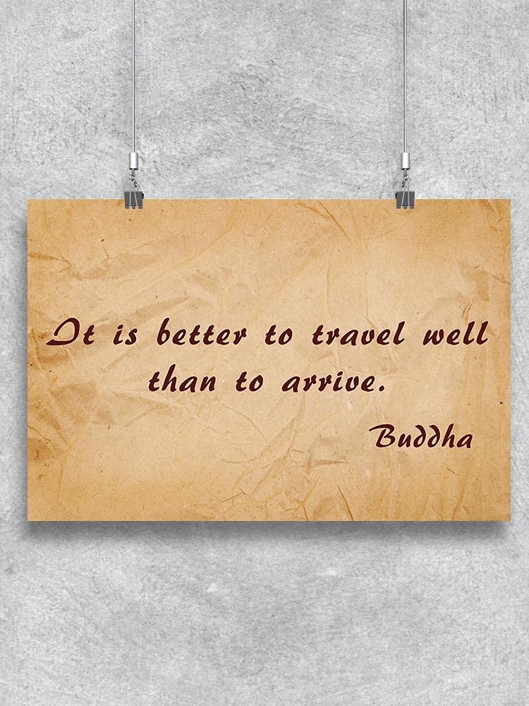 Better to Travel Well Poster - Inspirational Travel Quote Wall Art for Home & Office Decor - Perfect for Living Room, Bedroom, or Gift