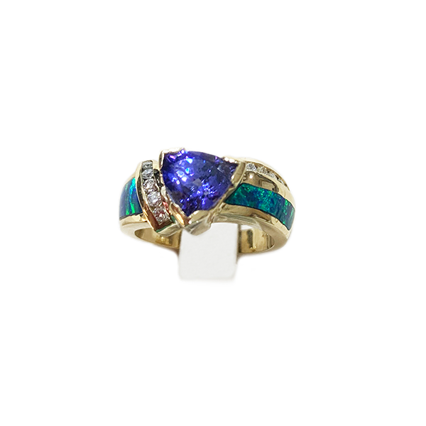 14K Yellow Gold Tanzanite Ring for Women - Genuine Tanzanite Gemstone Jewelry, Elegant Solitaire Engagement Ring, Perfect for Weddings, Anniversaries & Special Occasions