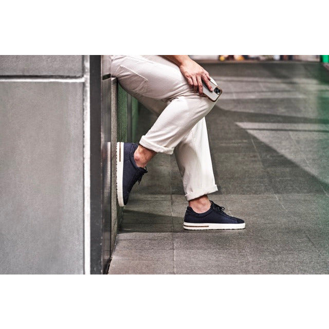 Birkenstock Bend Low Canvas Suede Shoes for Men & Women - Comfortable Slip-On Sneakers in Midnight Blue | Perfect for Casual Wear, Walking & Everyday Use