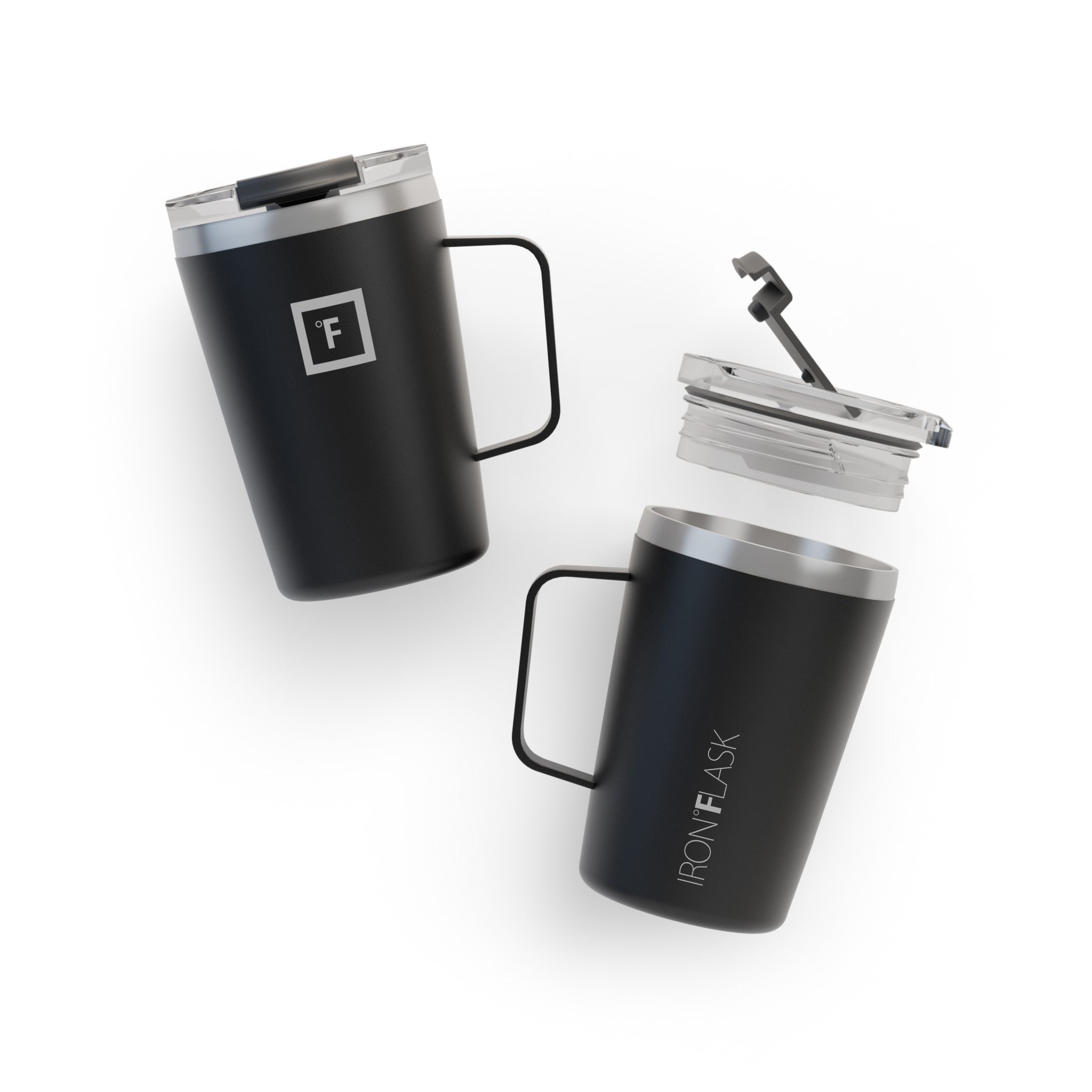12 Oz Non-Slip Grip Coffee Mug - Insulated Travel Mug for Hot & Cold Drinks - Perfect for Office, Commute, Camping & Outdoor Activities