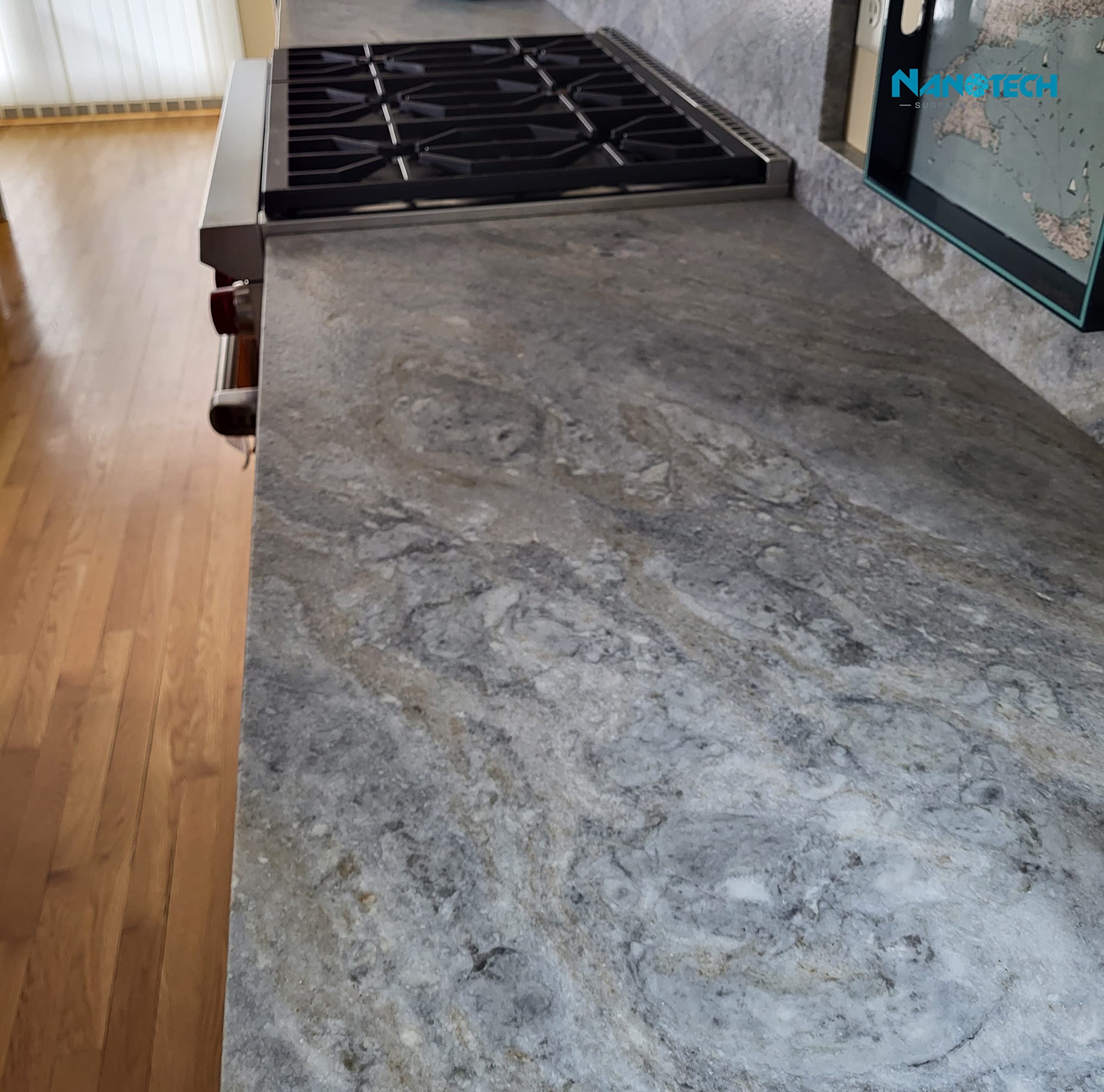 Nanotech SS Liquiglass Ceramic Coating - Advanced Stainproof Sealer for Polished, Honed & Leathered Natural Stone, Porcelain Countertops & Backsplashes - 1 Oz - Perfect for Kitchen, Bathroom & Outdoor Stone Surfaces Protection