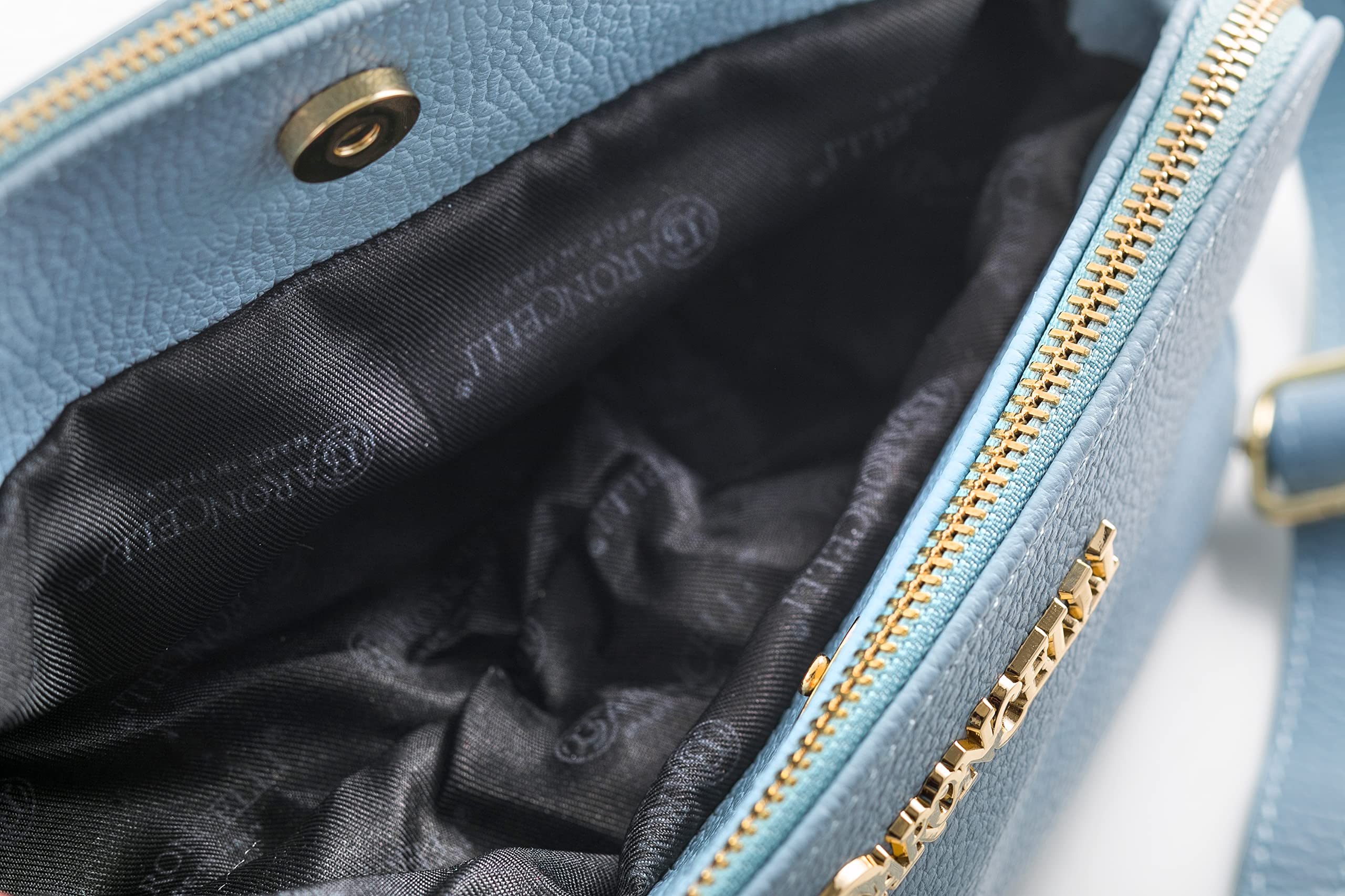 Baroncelli Genuine Italian Soft Leather Crossbody Bag with Long Stripe - Made in Italy | Perfect for Travel, Shopping & Everyday Use