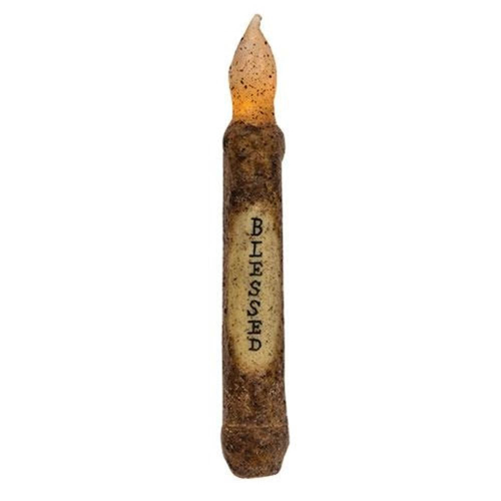 Burnt Mustard Scented Blessed Timer Taper Candles for Prayer, Meditation & Relaxation - Perfect for Home Altar, Church & Spiritual Rituals