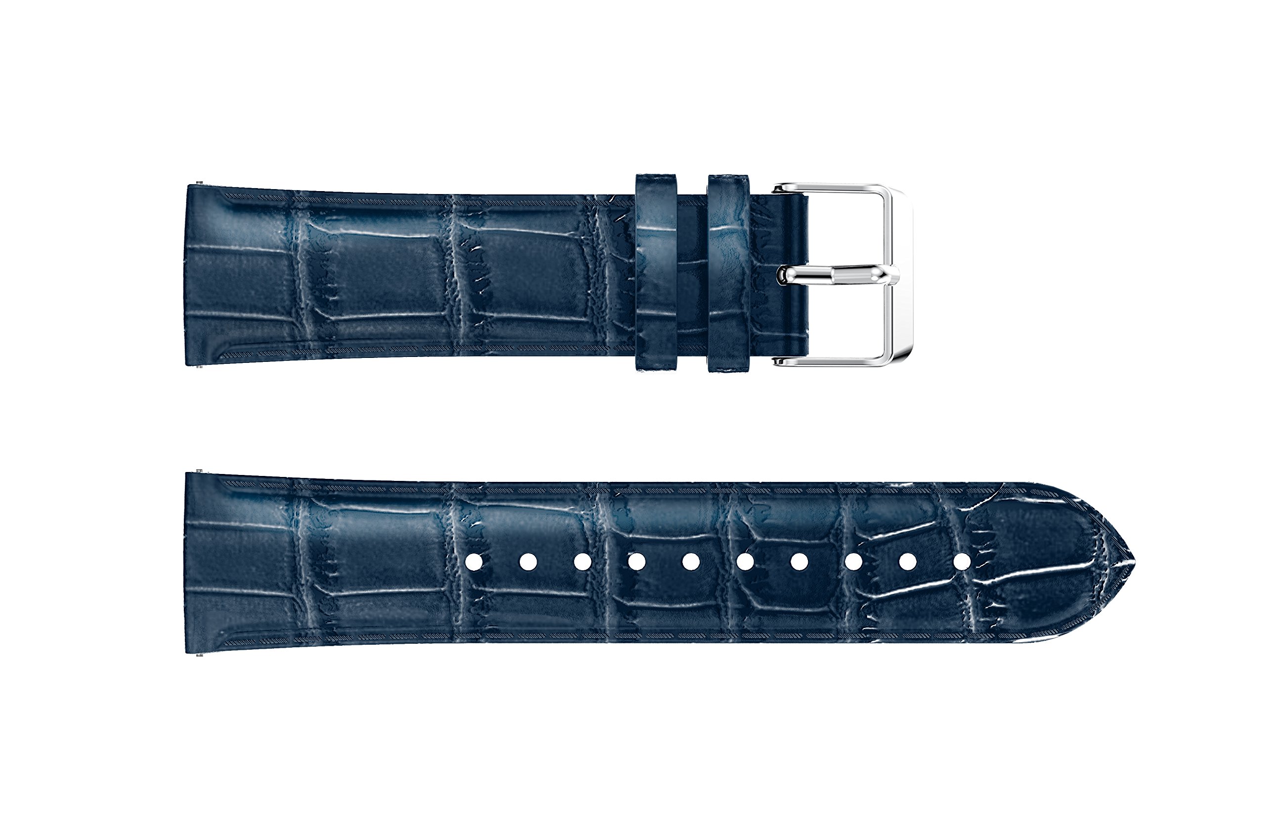 Premium 20mm Leather Watch Band for Samsung Galaxy Watch Active (40mm) & Galaxy Watch (42mm) - Quick Release Strap, Comfortable Wristband Replacement - Perfect for Workouts, Office & Everyday Wear