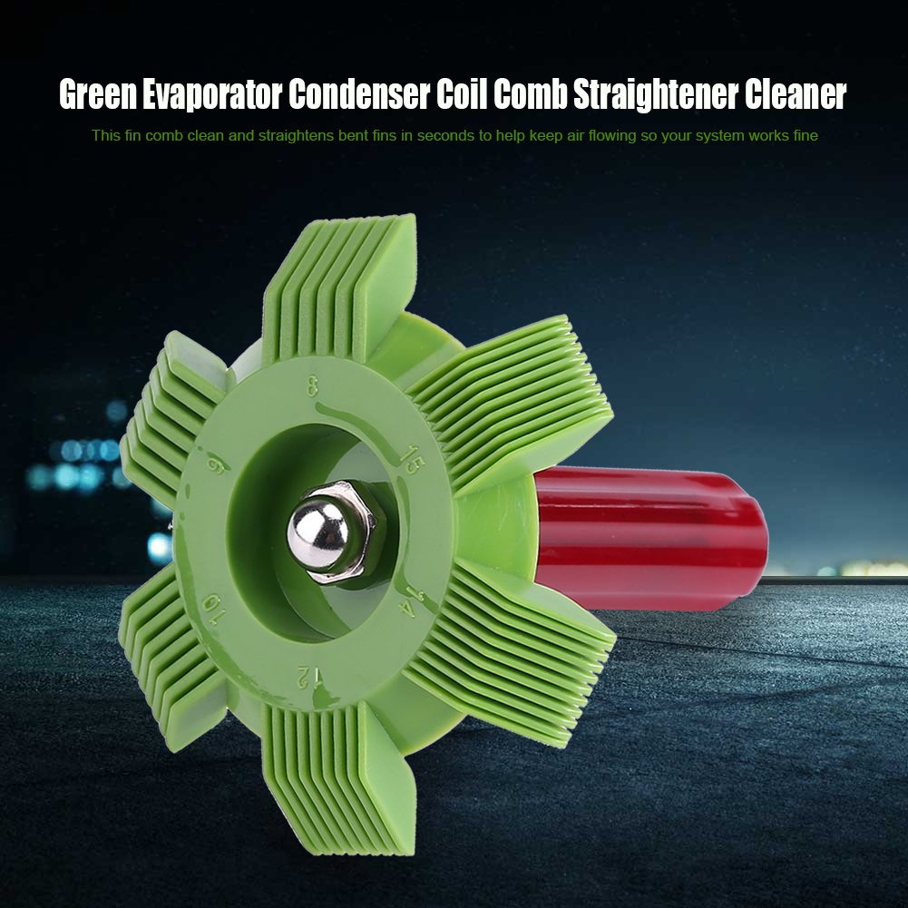 Bewinner Car A/C Condenser Fin Comb Straightener Tool - 8, 9, 10, 12, 14, 15 Fin Sizes for Radiator & Evaporator Repair | Professional Automotive Air Conditioning Maintenance Tool for AC Unit Cooling System Restoration