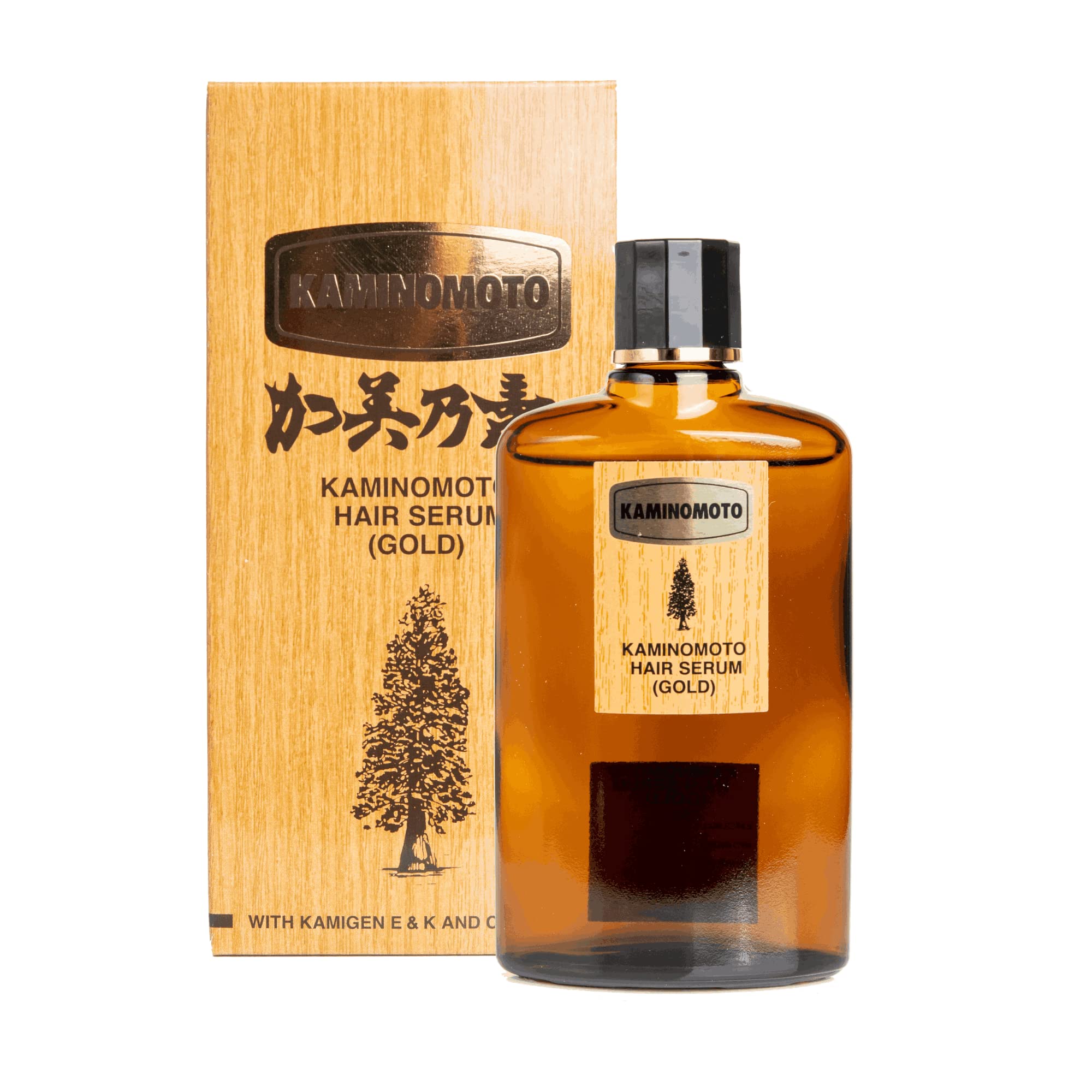 Kaminomoto Hair Growth Serum (Gold) - 150 mL | Natural Rosemary Extract Formula for Faster Hair Growth & Dandruff Control | Luxurious Scalp Treatment for Men & Women | Perfect for Daily Use & Thinning Hair Care