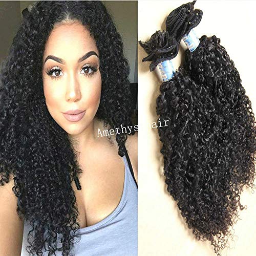 Brazilian Remy Human Hair Extensions 22 Inch - Kinky Curly Clip In Hair Weft 100-150g (8-15pcs) #1B Natural Black for Afro Hairstyles | Soft & Thick Jerry Curls for Daily Wear, Parties & Special Occasions
