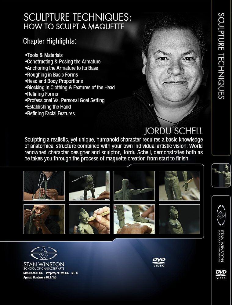 Stan Winston Studio Sculpture Techniques DVD - Learn How to Sculpt Humanoid Maquettes - Perfect for Film, Animation & Character Design Artists