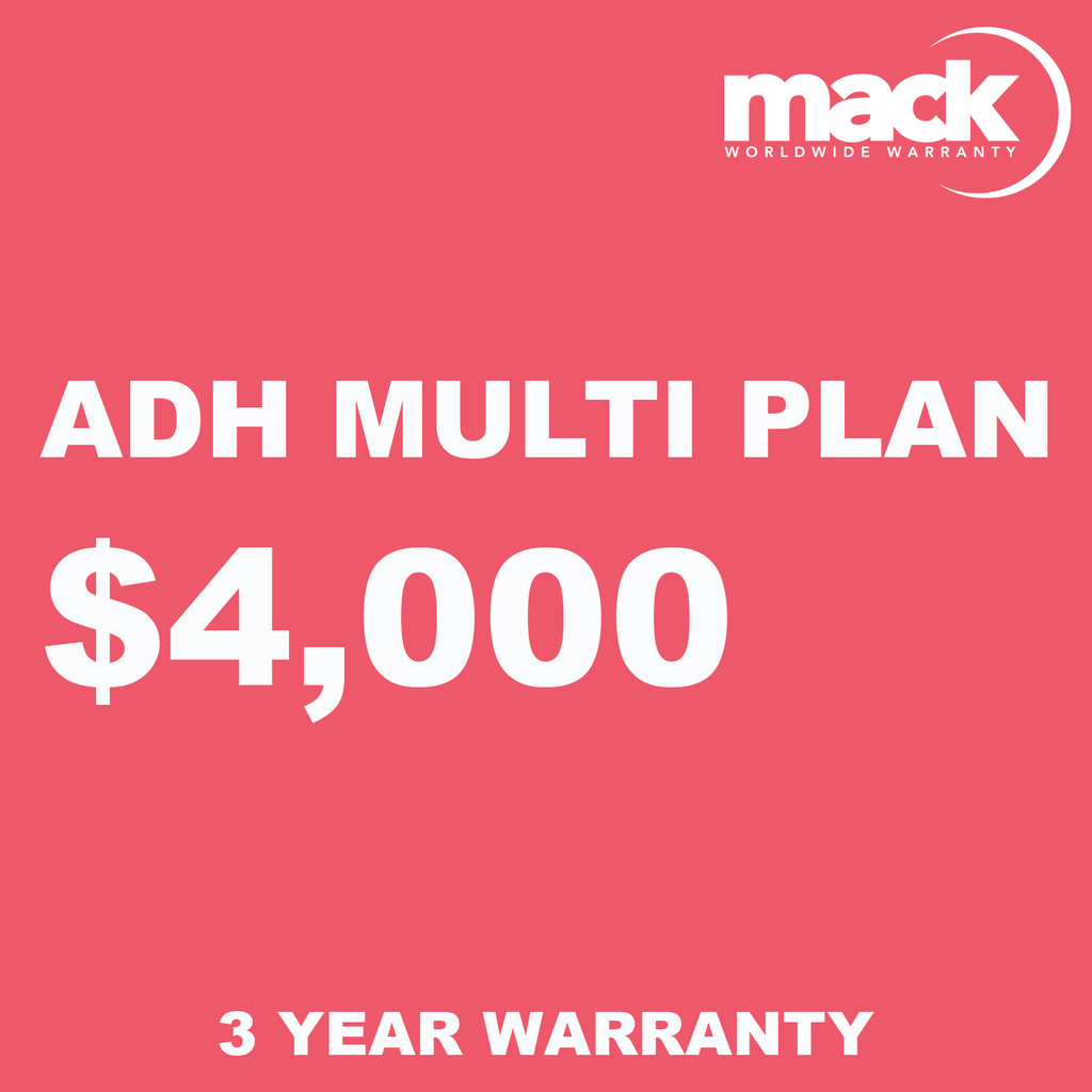 MACK 3-Year ADH Multi Plan Warranty - Affordable Protection Under $4,000 | Ideal for Laptops, Tablets & Electronics