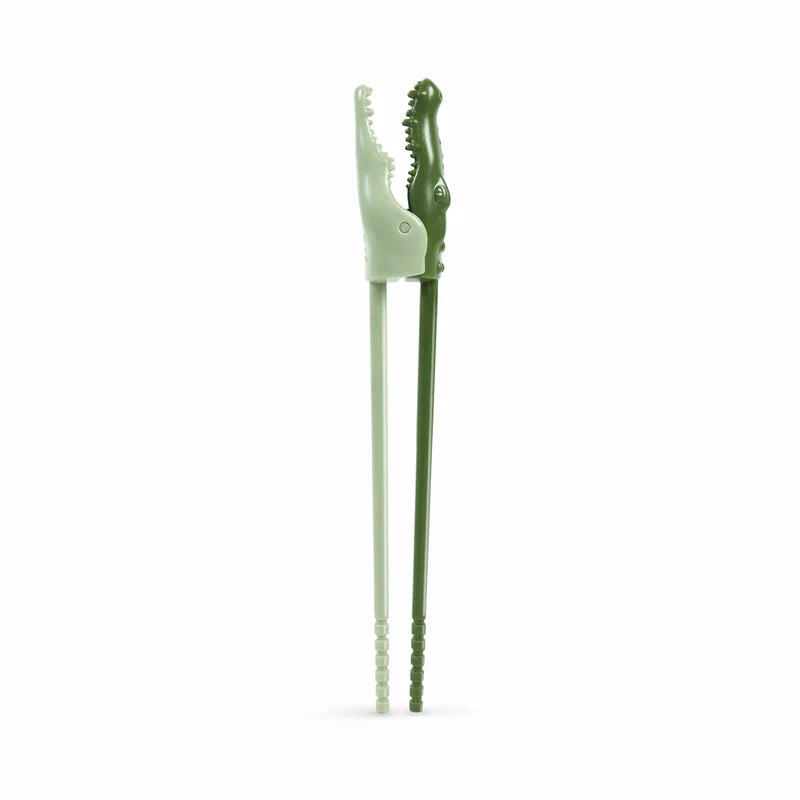 Fred Munchtime Croc Chomping Chopsticks - Fun Alligator Themed Kitchen Gadgets for Sushi, Noodles & Asian Cuisine - Perfect Gift for Food Lovers & Kids