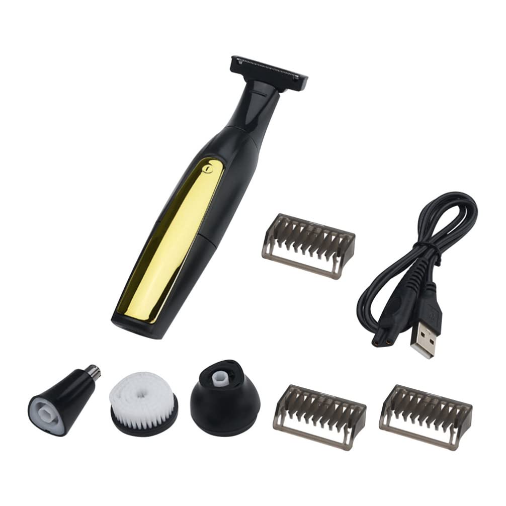 Beaupretty Rechargeable Electric Nose Hair Trimmer for Men - Painless Ear & Nose Hair Clipper, Waterproof Shaver with LED Light - Perfect for Travel, Gym & Daily Grooming Routine