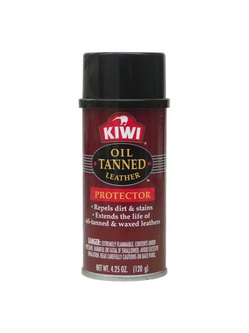 Kiwi Oil Tanned Leather Protector Spray 4oz - Waterproof Conditioner for Boots, Bags & Jackets - Restores & Protects Genuine Leather - Perfect for Outdoor Gear & Winter Accessories