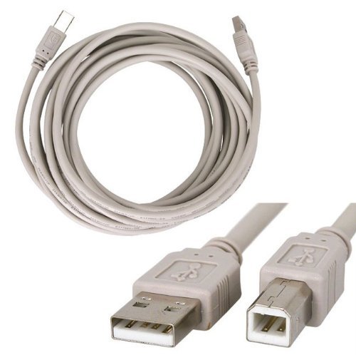 High-Speed USB 2.0 Printer Cable for PC - 6ft Data Sync Cord for HP, Canon, Epson Printers | Perfect for Home Office Printing & Document Scanning