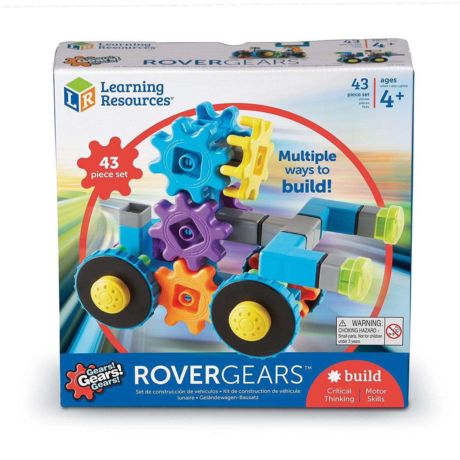 Gears! Gears! Gears!® RoverGears™ - STEM Building Toy for Kids Ages 3+ | Educational Construction Set for Creative Play & Early Engineering Skills | Perfect for Classroom, Birthday Gifts & Family Fun Activities