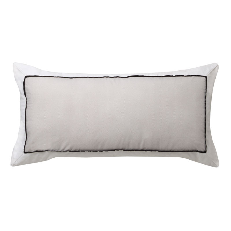 Essex Stone Long Filled Cushion - Premium Decorative Throw Pillow for Sofa, Bed & Home Decor - Soft Comfort for Living Room, Bedroom & Office
