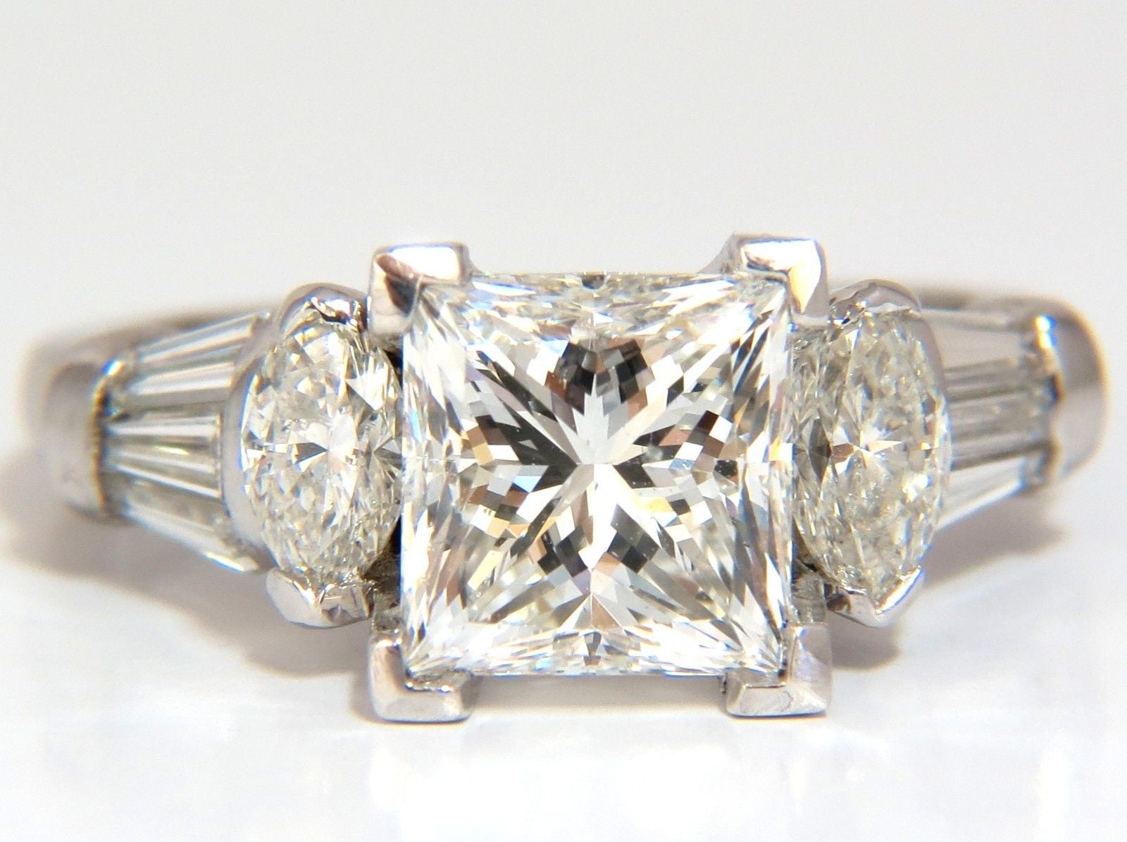 GIA Certified 4.77 Carat Princess Cut Diamond Engagement Ring - G/SI1 Platinum Setting - Perfect for Proposals, Anniversaries & Special Occasions