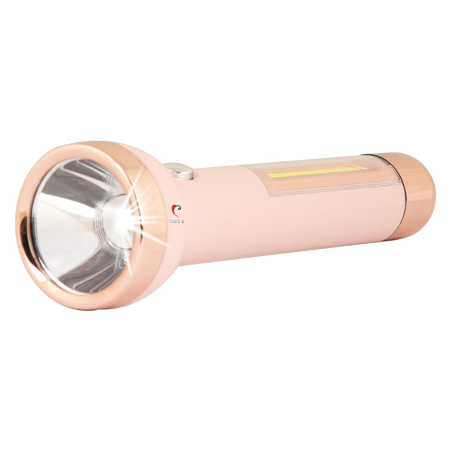 Care 4 Plastic LED Flashlight Torch - Pink, 1 Pack | Bright Portable Light for Camping, Hiking, Emergency & Power Outages