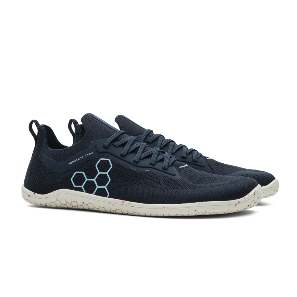Vivobarefoot Primus Lite Knit Women's Barefoot Shoes - Midnight Blue | Minimalist Running & Gym Training Shoes for Natural Movement