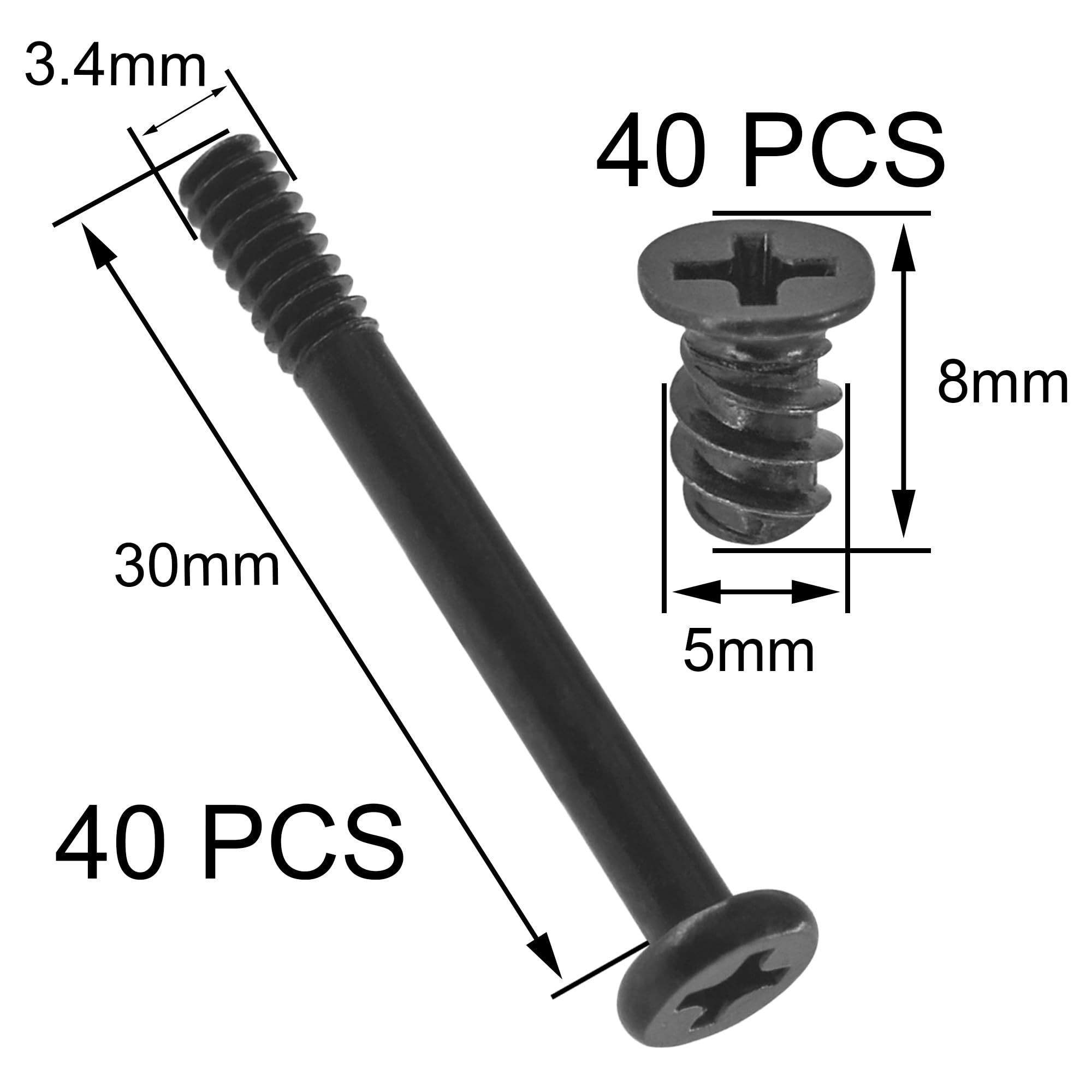 80 PCS Computer Case Fan Screws Kit - Premium Radiator Fan Screws for PC Builds, Cooling Systems & Gaming Rigs - Durable Fasteners for Easy Installation