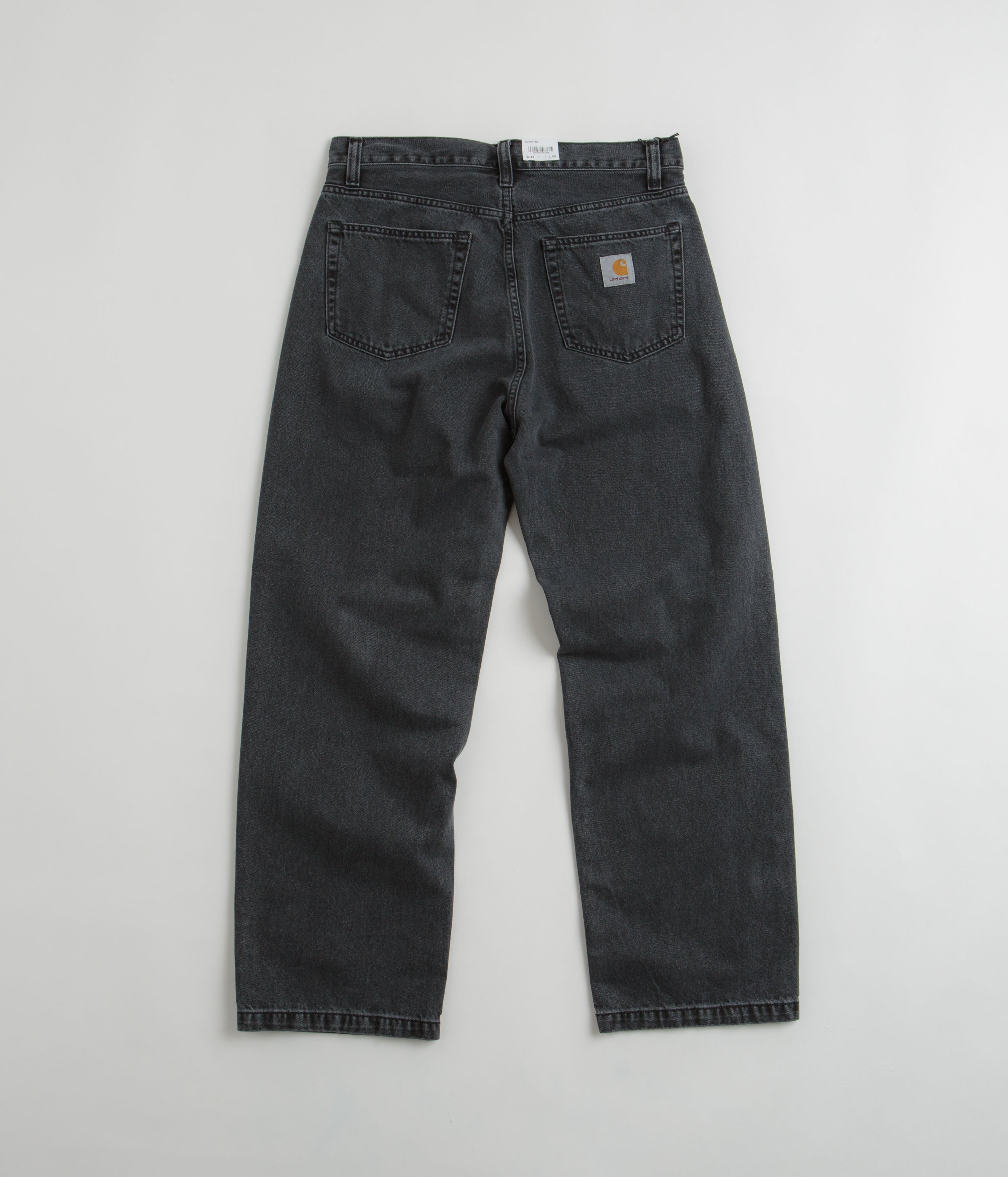 Carhartt Men's Landon Work Pants - Heavy Stone Washed Black Durable Cargo Pants for Construction, Hiking & Outdoor Work