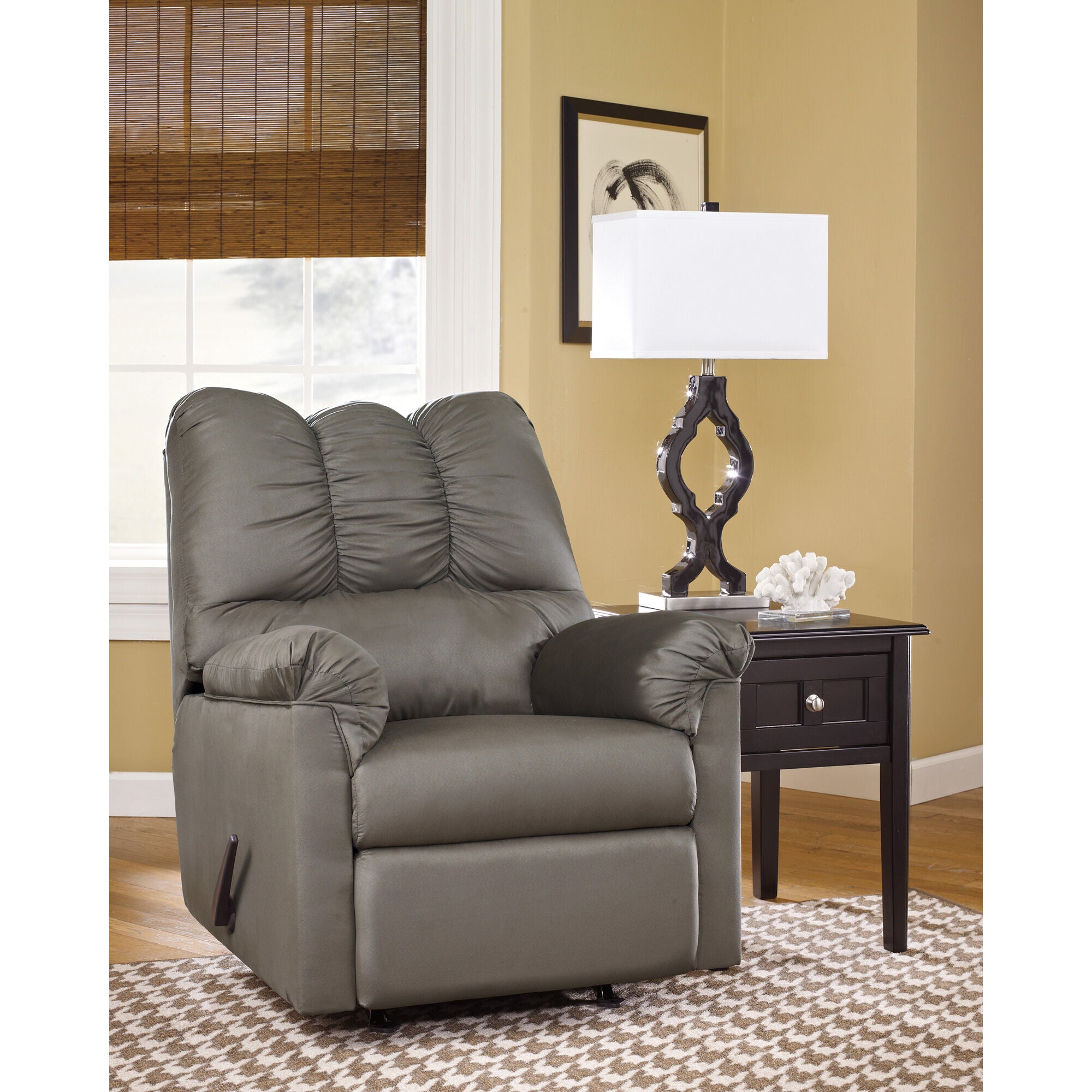 Marcy Rocker Recliner Chair - Comfortable Upholstered Living Room Chair with Smooth Gliding Rocker Motion - Perfect for Relaxing, Reading & Watching TV