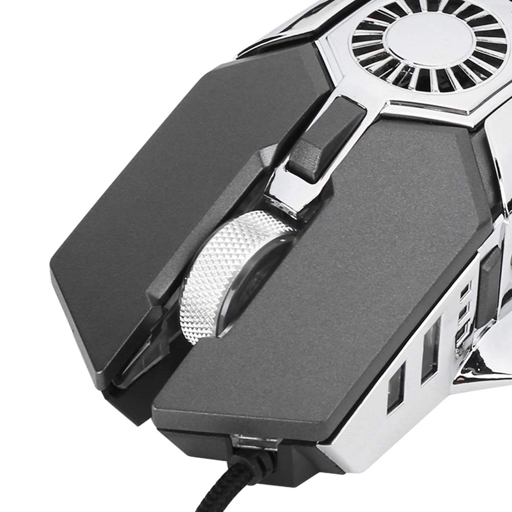 125 Gaming Mouse Wired - RGB Backlit Ergonomic Mouse with 6 Programmable Buttons for PC, Laptop, Desktop | Perfect for FPS, MOBA & MMO Games (Gray)