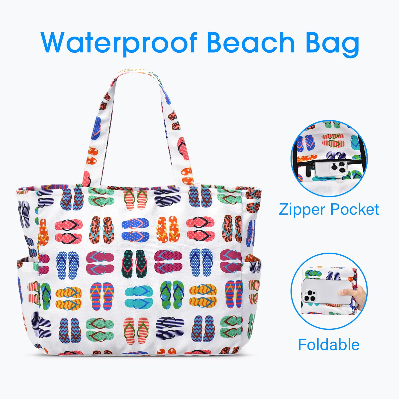 Stylish OSCAURT Beach Bags for Women - Waterproof Travel Weekender, Swim & Pool Tote, Perfect Gift for Women, Ideal for Beach Vacations, Pool Parties & Weekend Getaways