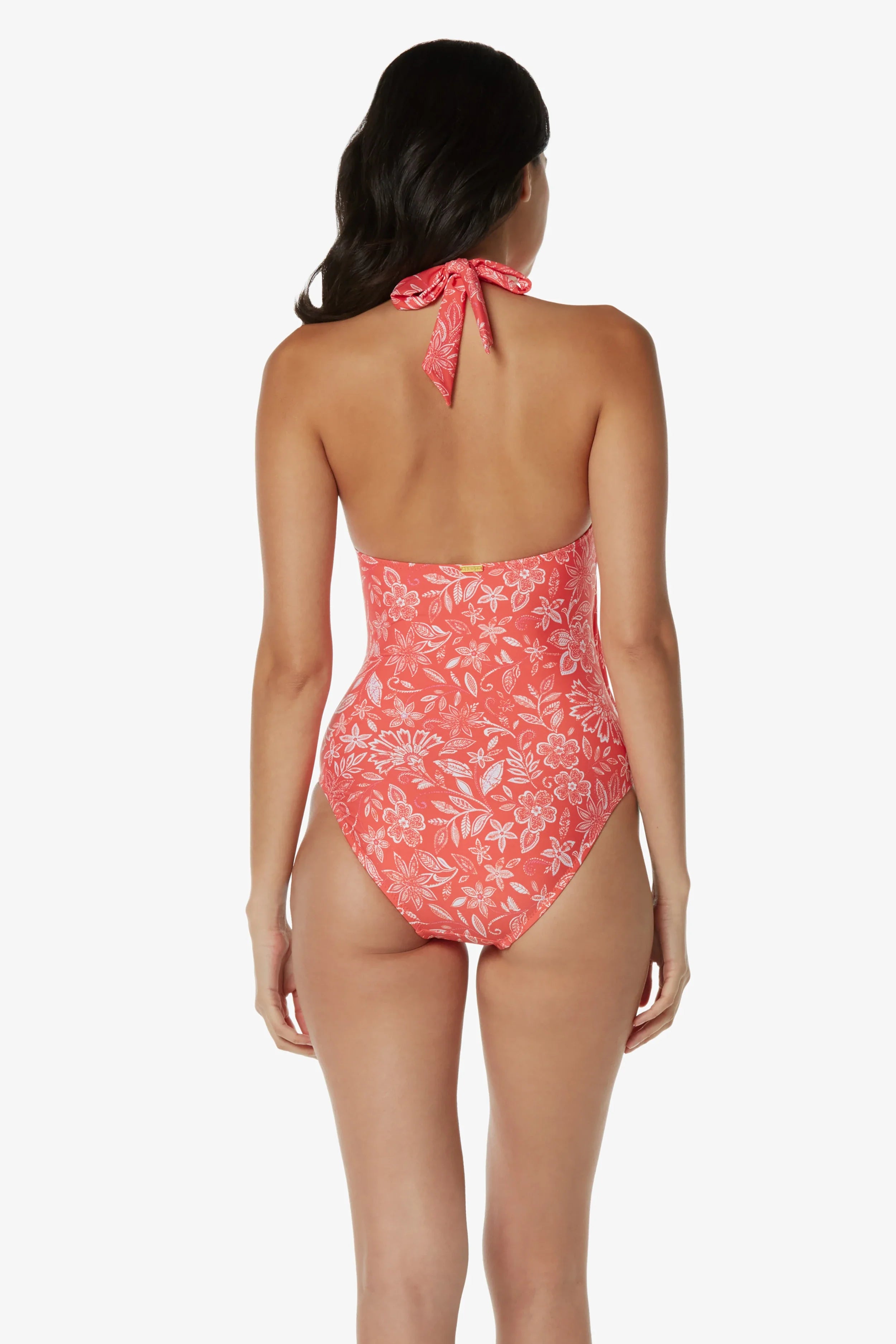 Gigi Floral Shell Wrap One Piece Swimsuit - Stylish Beachwear for Summer Vacations & Pool Parties