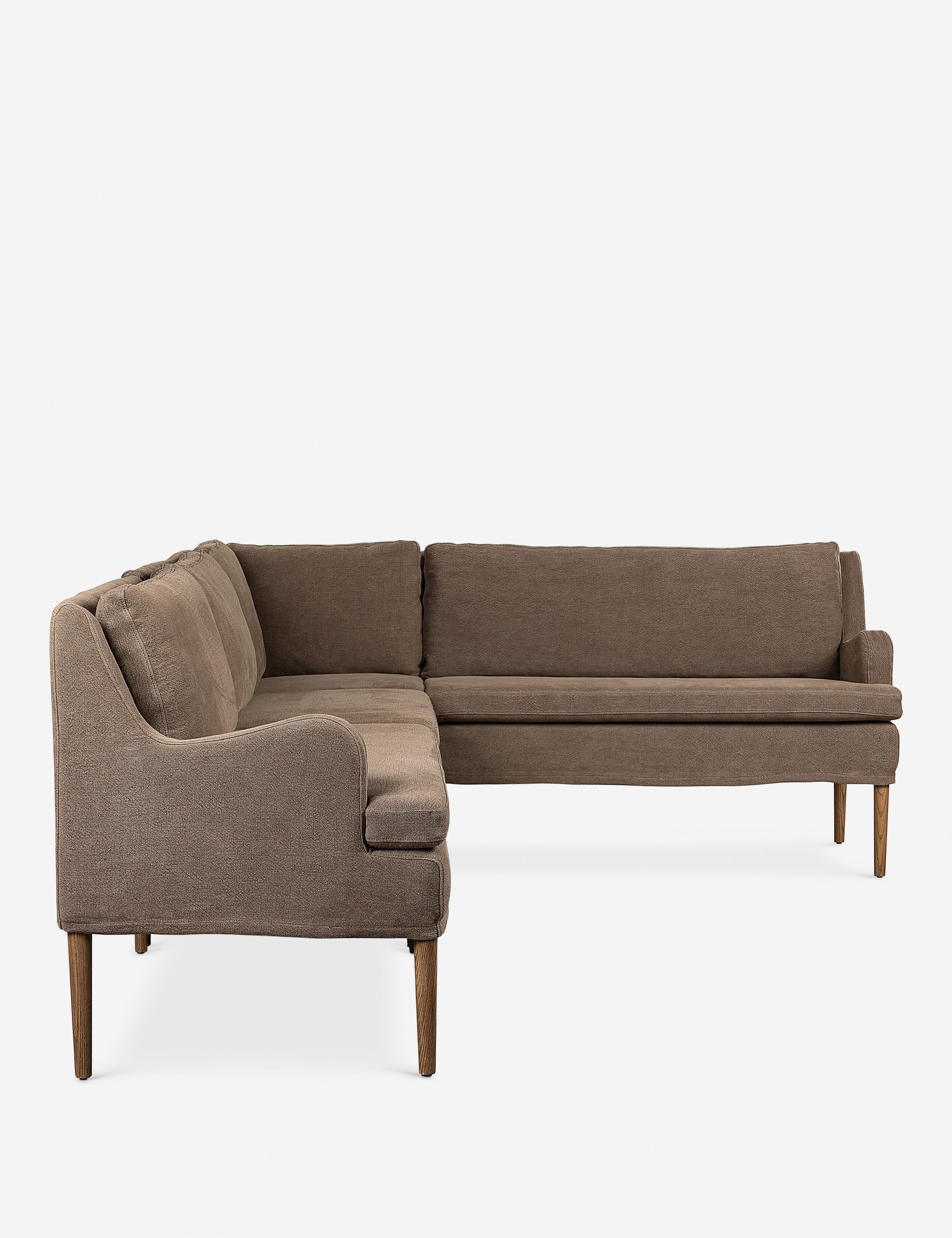 Aurelia Dining Banquette by Amber Lewis x Four Hands - Modern Upholstered Bench for Dining Room, Kitchen Nook & Entryway - Comfortable Seating Solution for Home Decor