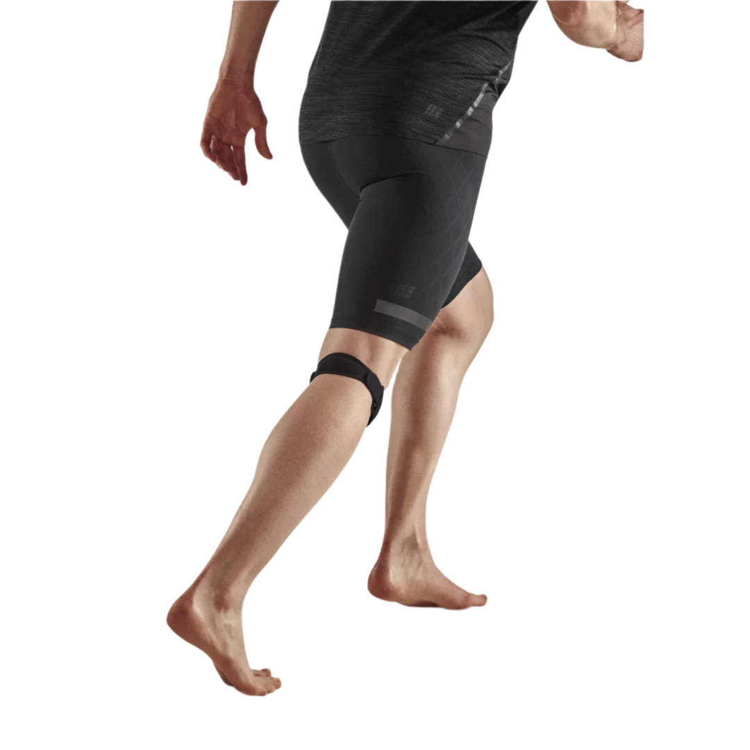 CEP Unisex Mid Support Patella Strap - Black | Knee Pain Relief for Running, Cycling & Sports | Adjustable Compression Band for Joint Support