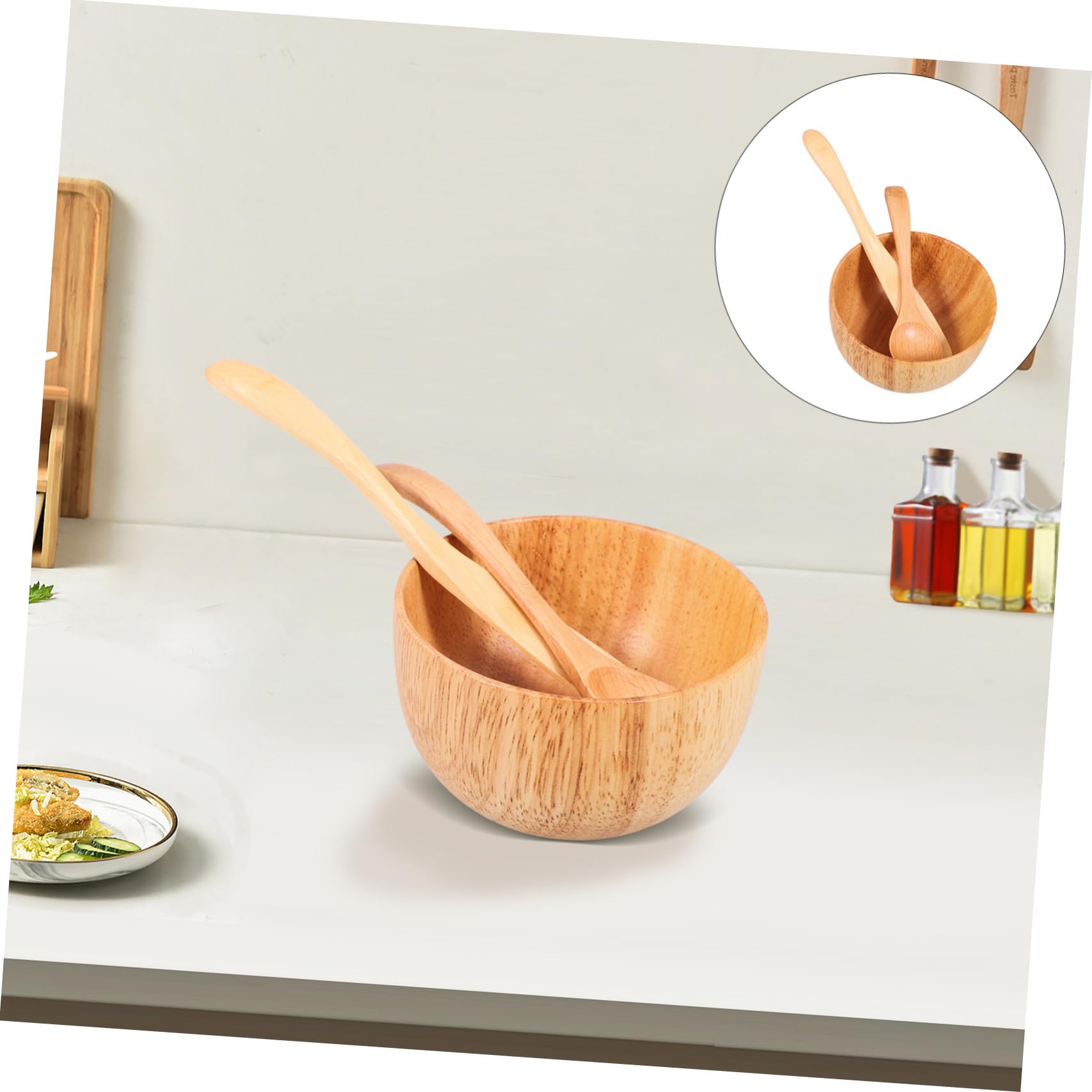 FOMIYES Professional Wooden Facial Mask Mixing Bowl Set - Spa & Beauty Tool Kit for DIY Skincare, Facials, and At-Home Treatments - Perfect for Estheticians, Salons, and Self-Care Routines