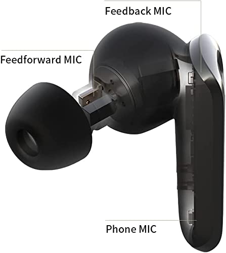 Edifier NeoBuds Pro Hi-Res Wireless Earbuds with Hybrid Active Noise Cancellation & LDAC Technology - Black Bluetooth Headphones for Workout, Commuting, and Travel